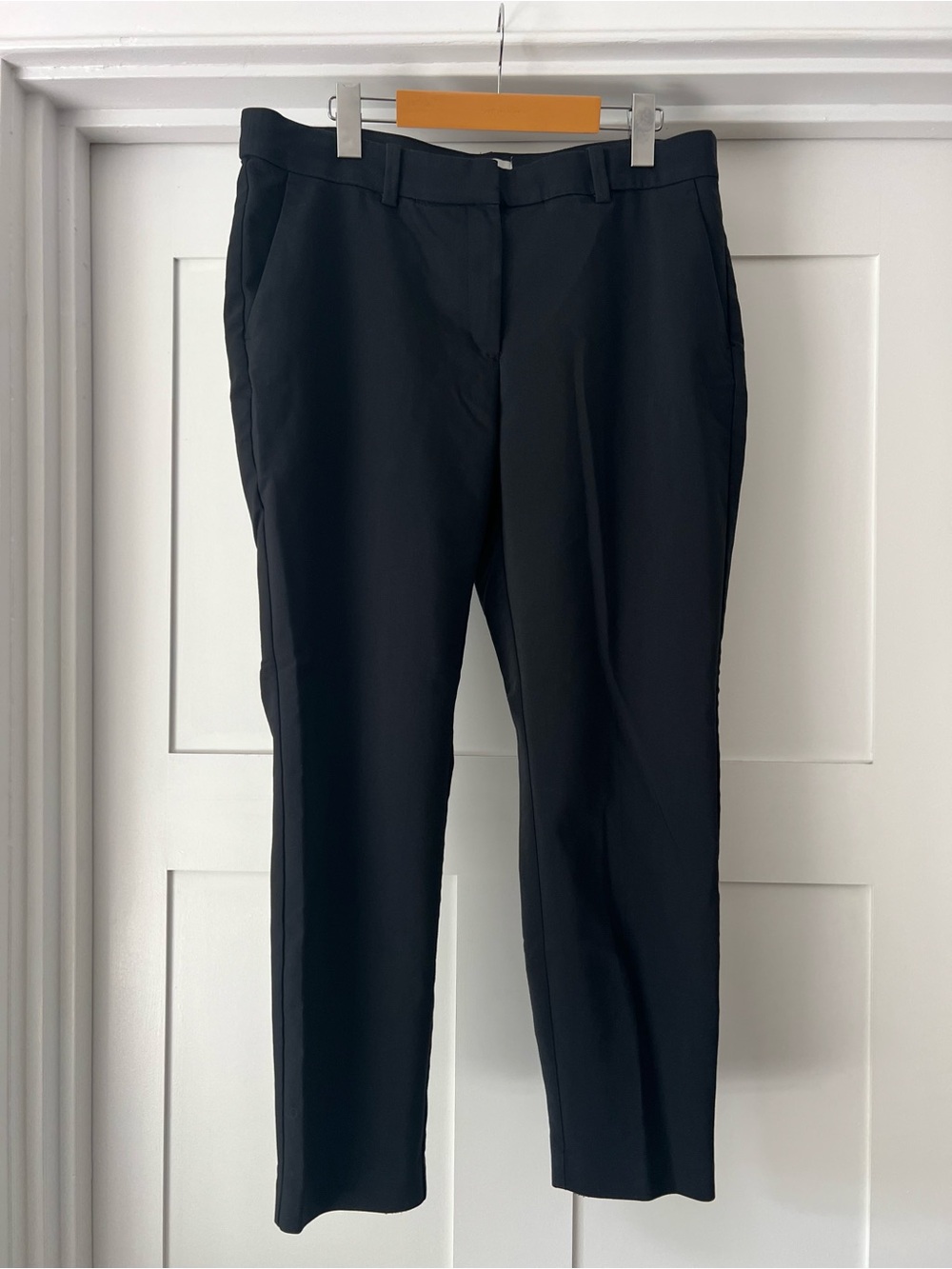 H&M Women's Black Work Pants Office Trousers Mid Rise Size 14